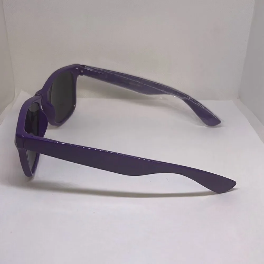Neon Purple Retro Sunglasses